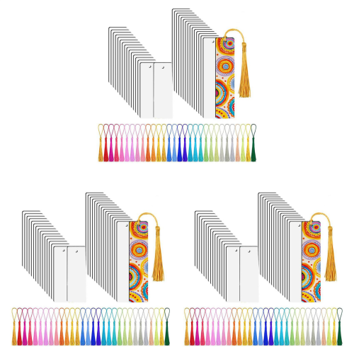 Lot de 30 marque-pages à sublimation, avec 30 pompons