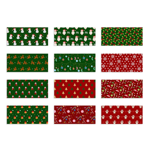 15 Christmas Envelopes +15 Budget Sheets + 24 Label,for Money,Receipt 1