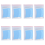 Lot de 72 rubans adhésifs double face bleus résistants pour extensions de perruque 4