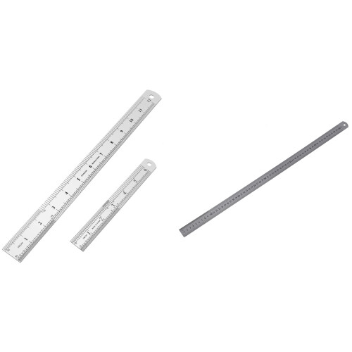 60cm Stainless Metal Measuring Straight Ruler