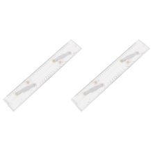 2X Námořní pravítko Rovnoběžné pravítko Námořní mapy Rovnoběžné pravítko 450 mm