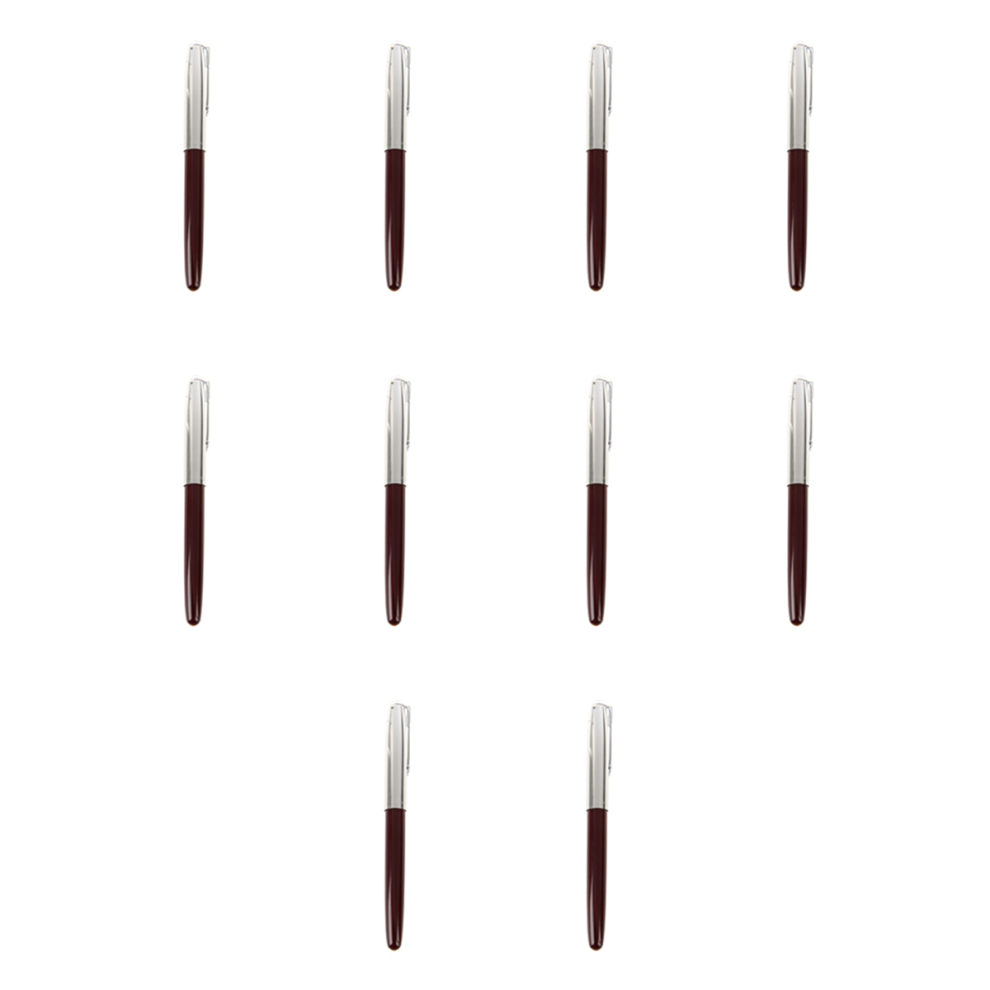 Hero 616 Vulpen Met Kap, Gouden Penpunt, Donkerrood, Klein, Vintage-image