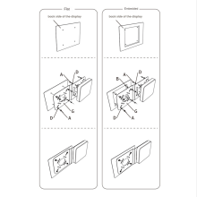 Feste for mini-PC Mini Host hengebrakettholder