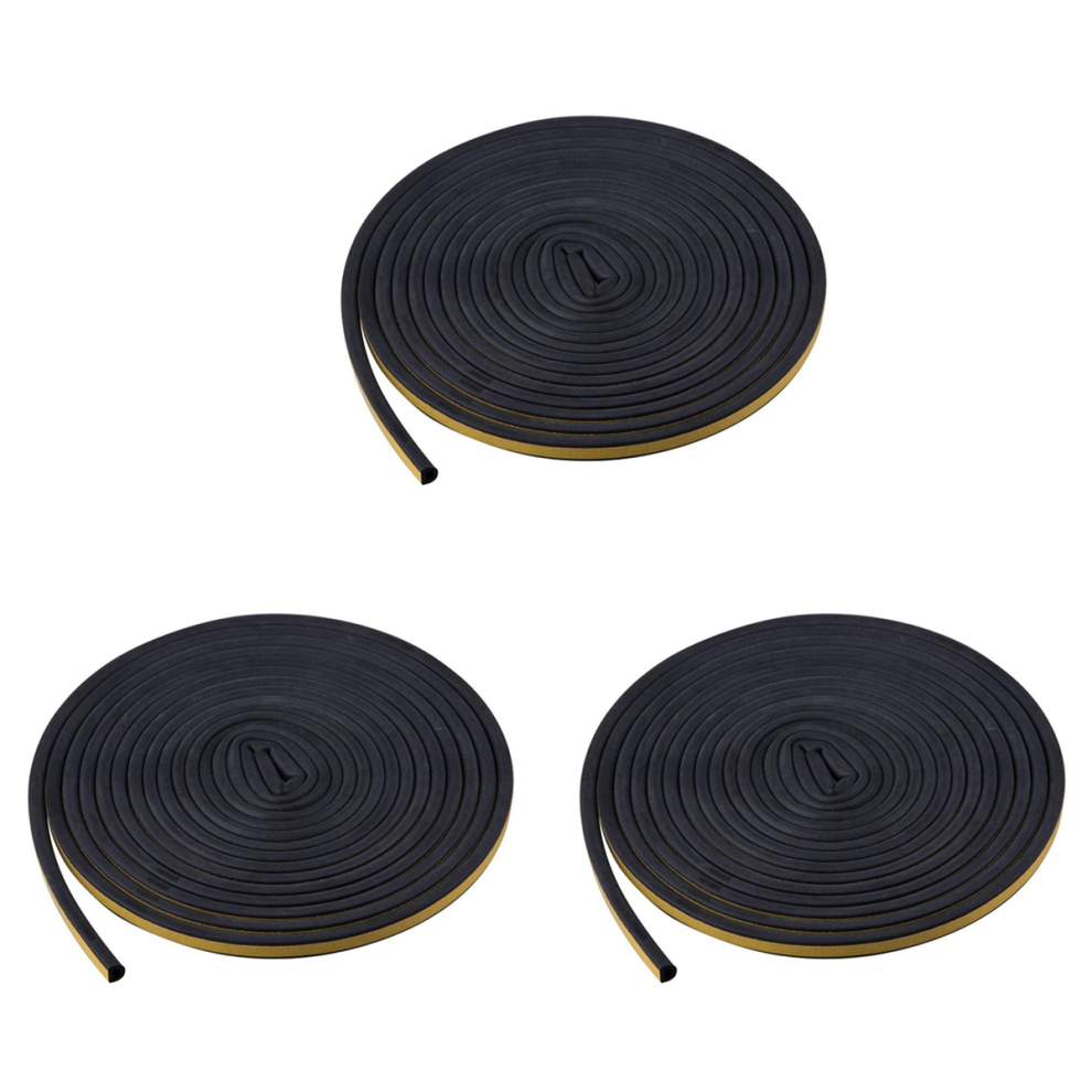 Sealing Strip 5M Black D Shaped Door Seal Strip For Door And Window 4711370872284