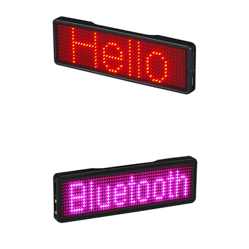 Bluetooth LED-navneskilt genopladeligt lysskiltdisplay LED, type 2