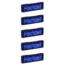 Bluetooth LED-navneskilt genopladeligt lysskiltdisplay LED, type 5