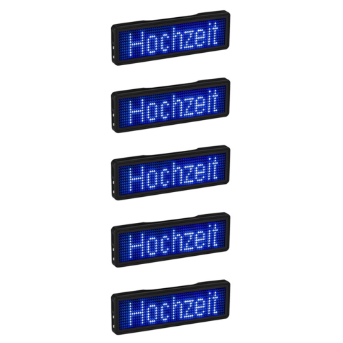 Bluetooth LED-navneskilt oppladbart lysskiltdisplay LED, type 5