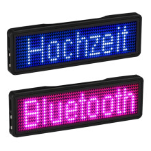 Bluetooth LED-navneskilt genopladeligt lysskiltdisplay LED, type 3
