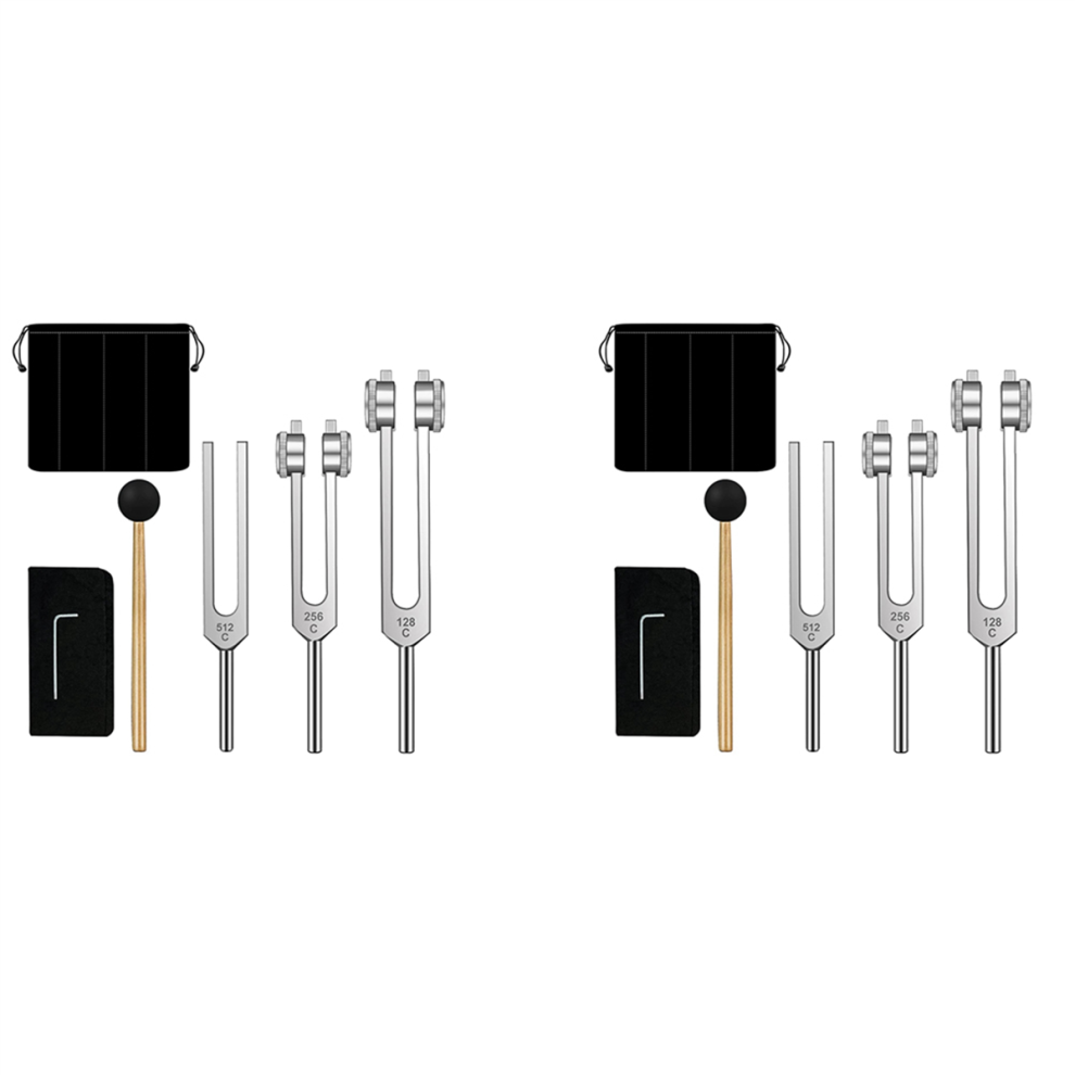 Markenlos Tuning Forks Set-128 Hz,256 Hz,512Hz Tuning Forks Perfect For Healing