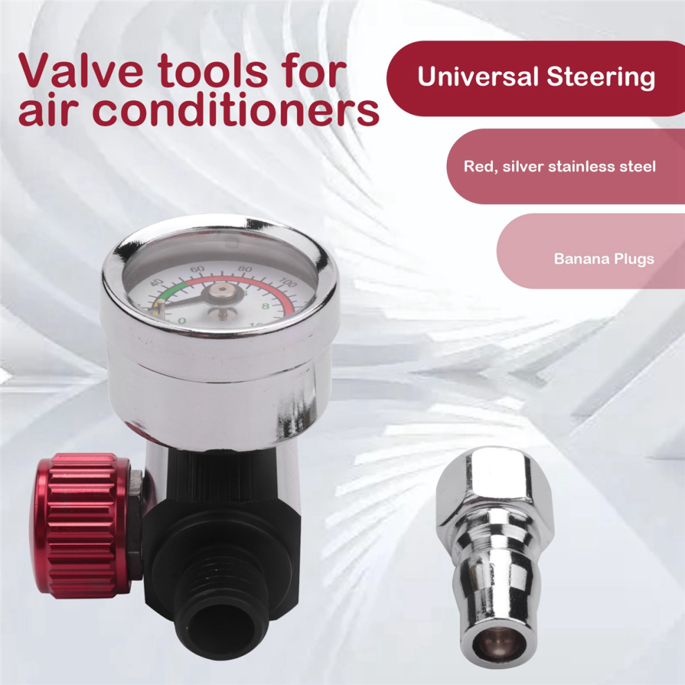 1 Mini Valvola Regolatrice Dell'aria Da 1/4 Di Pollice Con Ugello