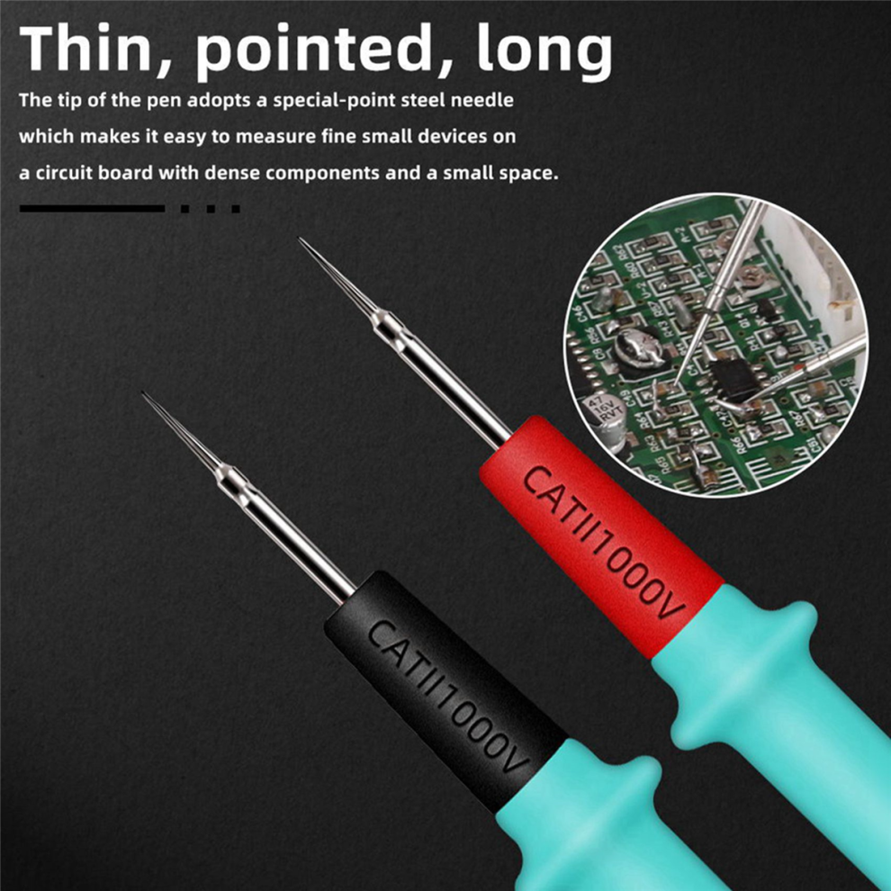 Silicone Line 1000V 20A Needle-Tip Probe Tester Multimeter Cable 4711370873663