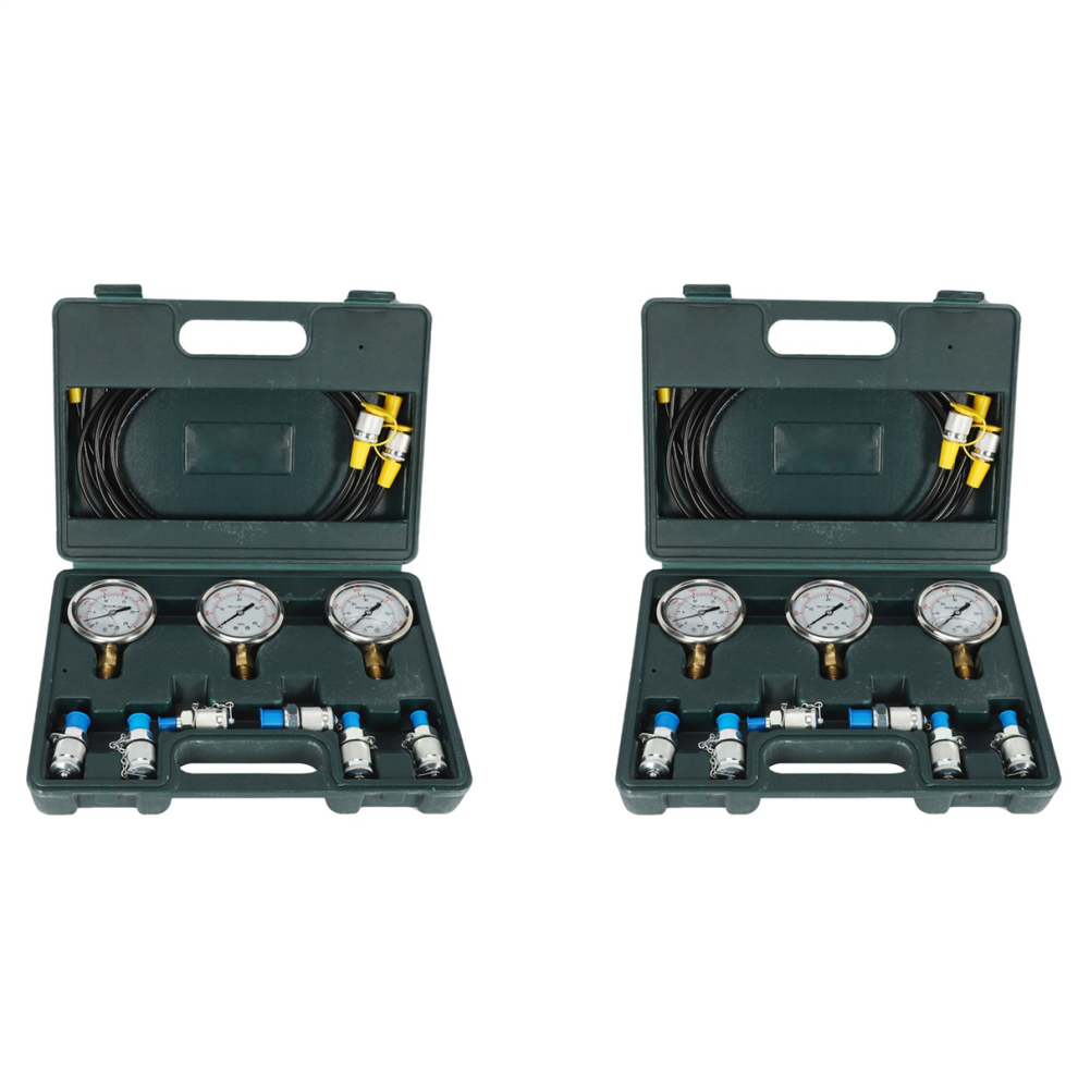 Hydraulic Pressure Guage Test Kit With Hose Coupling And Gauge Tools 4711370875957