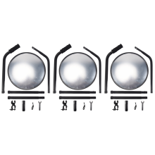 Under Vehicle Inspection Mirror - 12-Inch Diameter Security Mirror