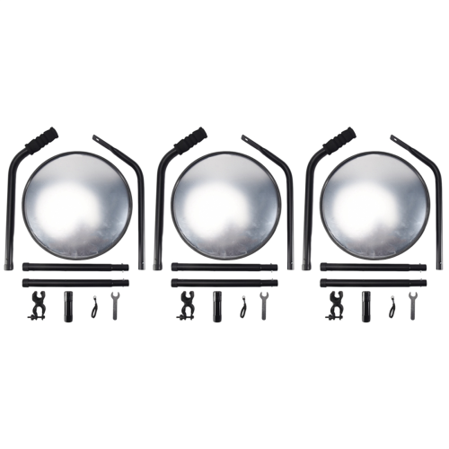 Under Vehicle Inspection Mirror - 12-Inch Diameter Security Mirror