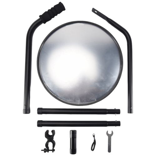 Under Vehicle Inspection Mirror - 12-Inch Diameter Security Mirror 1
