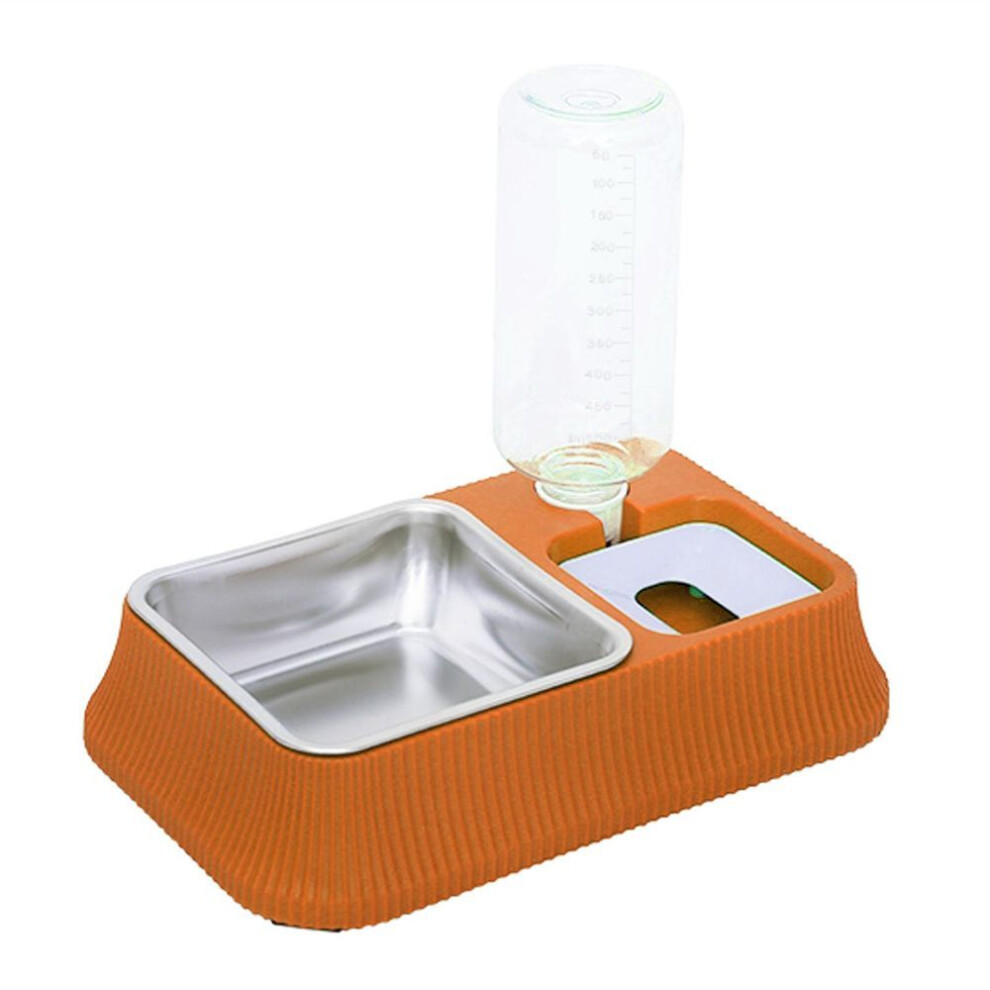 Automatic Double Dog Bowl 2 In 1 Square Double Dog Food And Water Bowl Set With Detachable