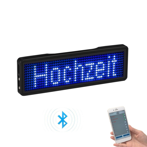 Bluetooth LED-navneskilt oppladbart lysskiltdisplay LED, type 5 2