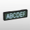 Bluetooth LED-navneskilt oppladbart lysskiltdisplay LED, type 2 7