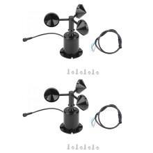 4X 0-70M/S Wind Speed Sensor Signal Output Pulse Type Three Cups