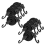 4Pcs Expanders with Hooks, 100cm Elastic Strap for Bicycle Carriers 1