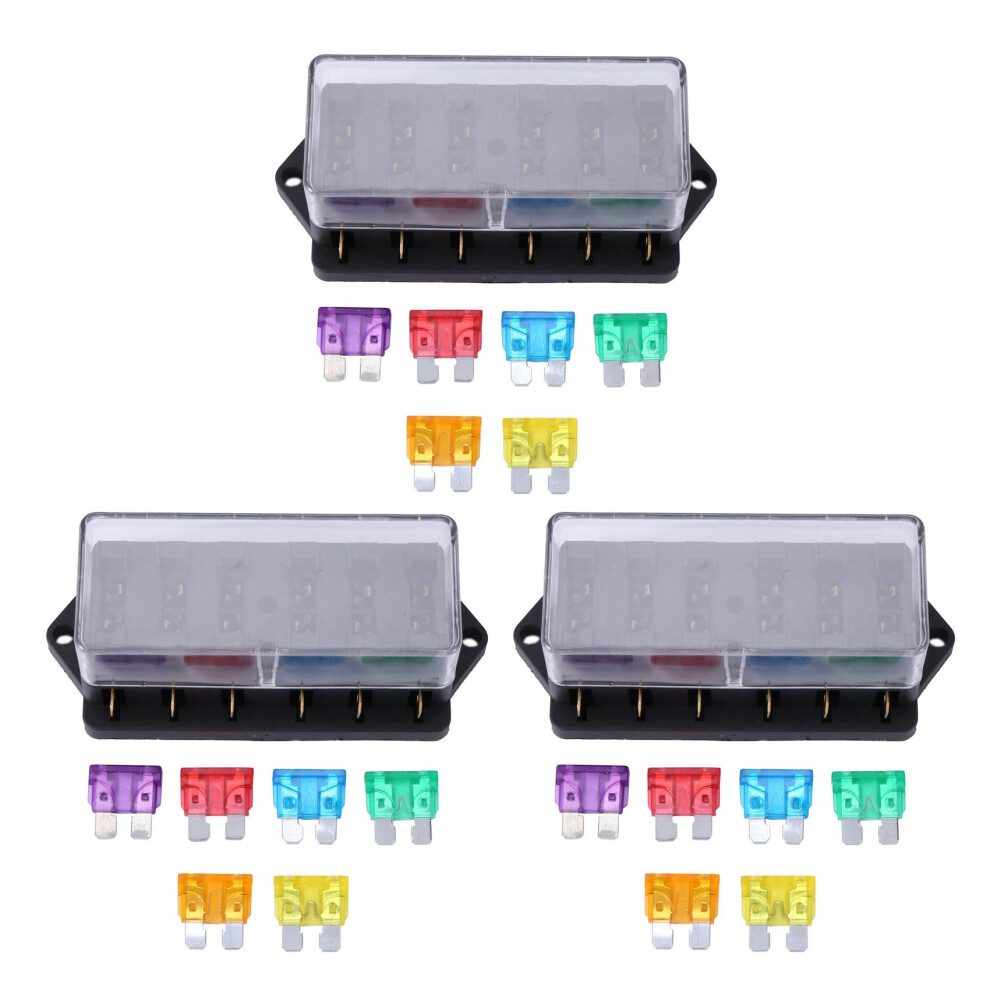 6 Way Fuse Holder Box Car Vehicle Circuit Blade Fuse Box 4711370890011