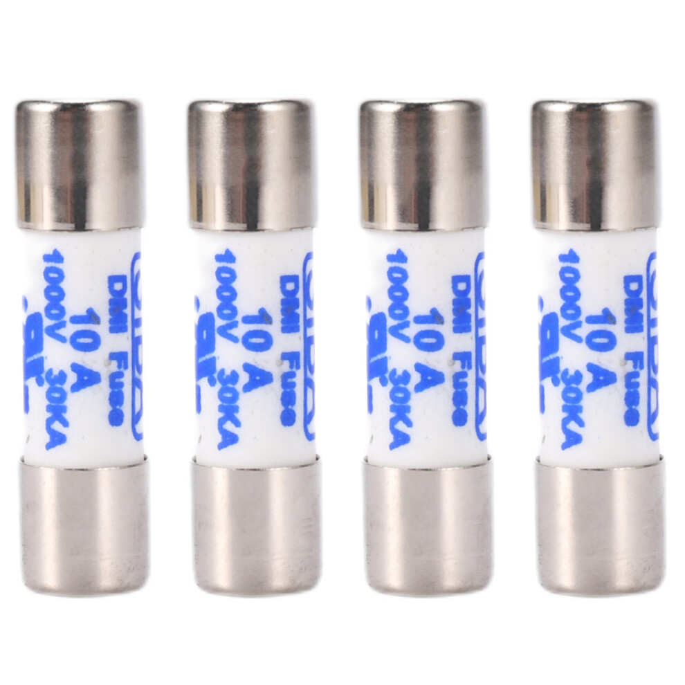 Multimeter 10 X 38Mm 1000V 10A Cylinder Ceramic Fuse White 4711370890806