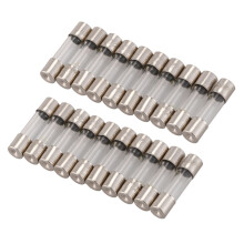 10 szt. 250 V 0,2 A 200 mA Szybkie bezpieczniki szklane rurkowe 5 mm x 20 mm