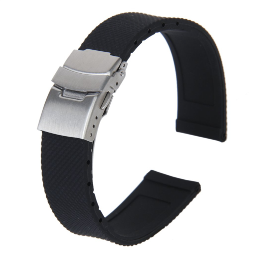 Banda Reloj Pulsera Con Hebilla Correa Caucho Αδιαπέραστοι Αποστολές 1