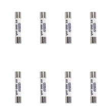 Fusível cerâmico branco 1000V 500mA 6,3 x 32mm para multímetro