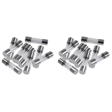 10 peças 250V 3A 3A fusíveis de vidro de sopro lento tubos 5mm x 20mm