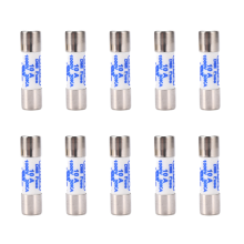 Multímetro 10 x 38mm 1000V 10A Cilindro Fusível Cerâmico Branco
