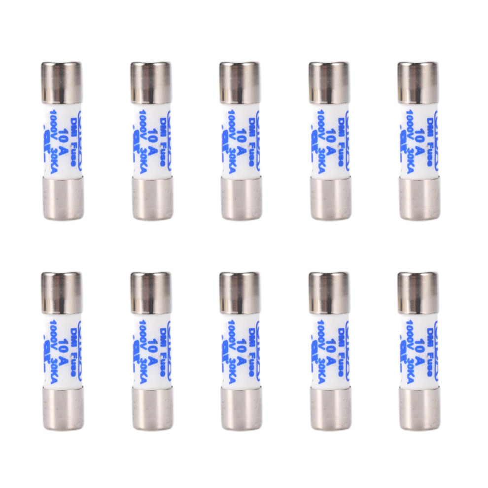 Multimeter 10 X 38Mm 1000V 10A Cylinder Ceramic Fuse White 4711370890783