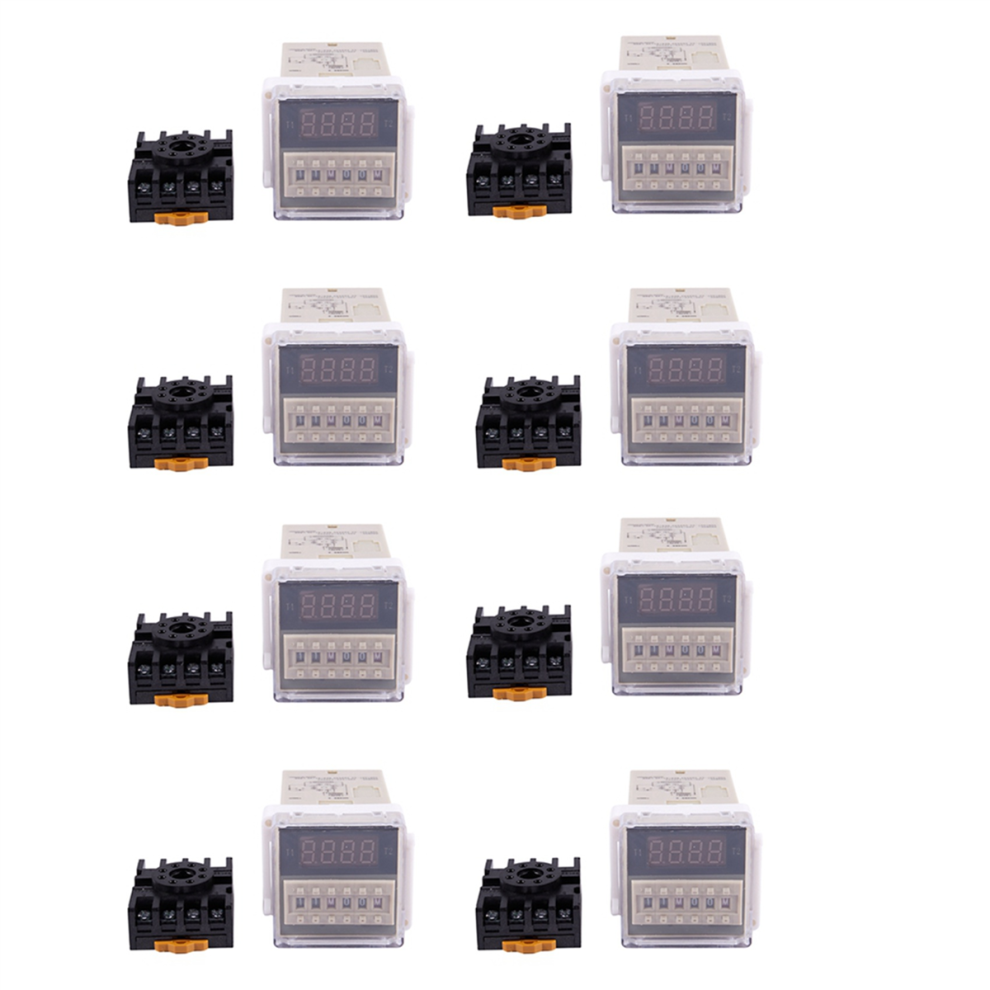 Ac 220V 5A Programmable Double Delay Relay Device Tool 4711370892510
