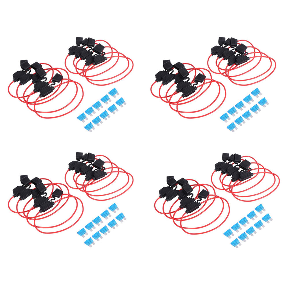 Car Insert With Wire Fuse Holder 10 Pcs 15 Amp Standard Fuses 4711370890240