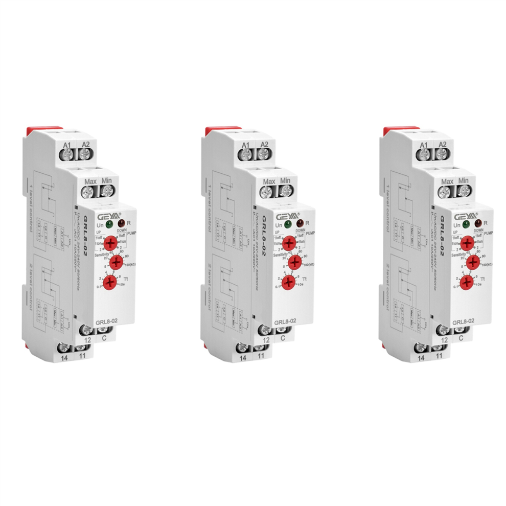 Grl8-02 Liquid Control Relay Level Control Relay 10A Ac 24V-240V 4711370891261