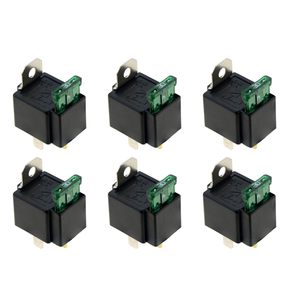 4Pin Dc12v 30A Fused On/Off Automotive Relay With Insurance Wire 4711370892268
