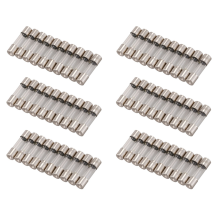 10 peças 250 V 0,2 A 200 mA Fusíveis de vidro de fusão rápida 5 mm x 20 mm