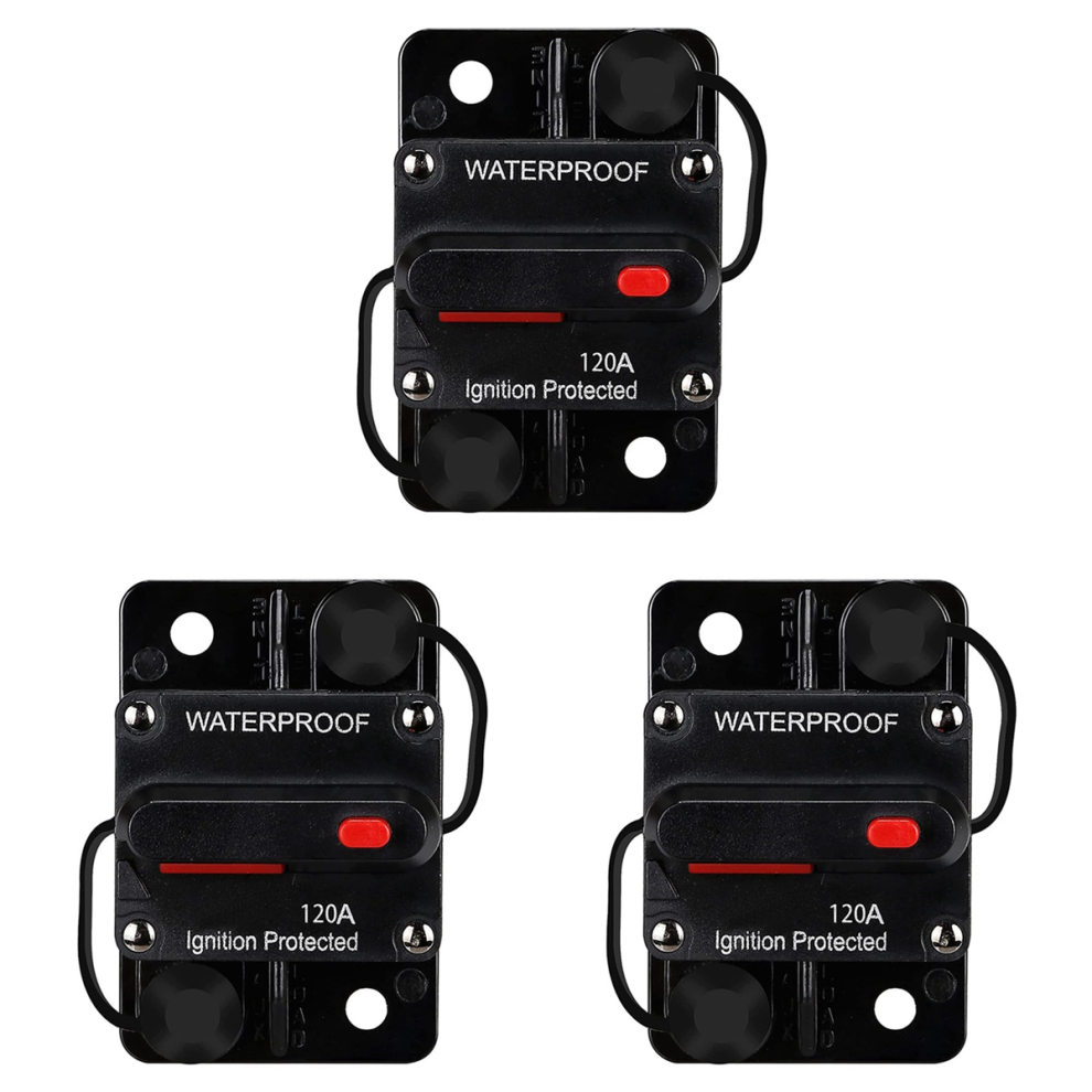 Waterdichte Stroomonderbreker, Met Handmatige Reset, 12V-48V Dc, 120A, Voor Auto-image