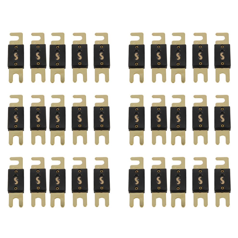 Anl100-5 200 Amp 200A Anl Fuse 5 Pack Black/Gold 4711370890110
