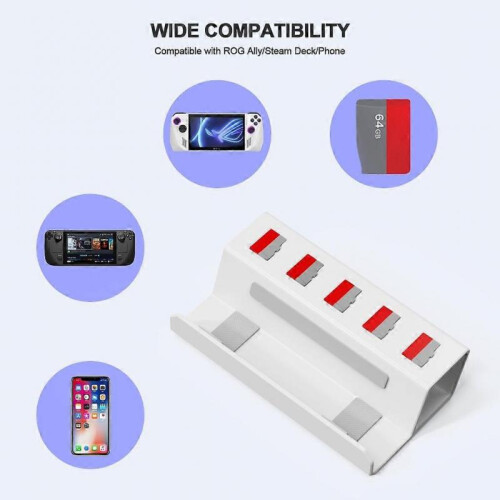 Controler Bracket Secure Game Console Desktop Stand with 5 Card Slots Durable 2