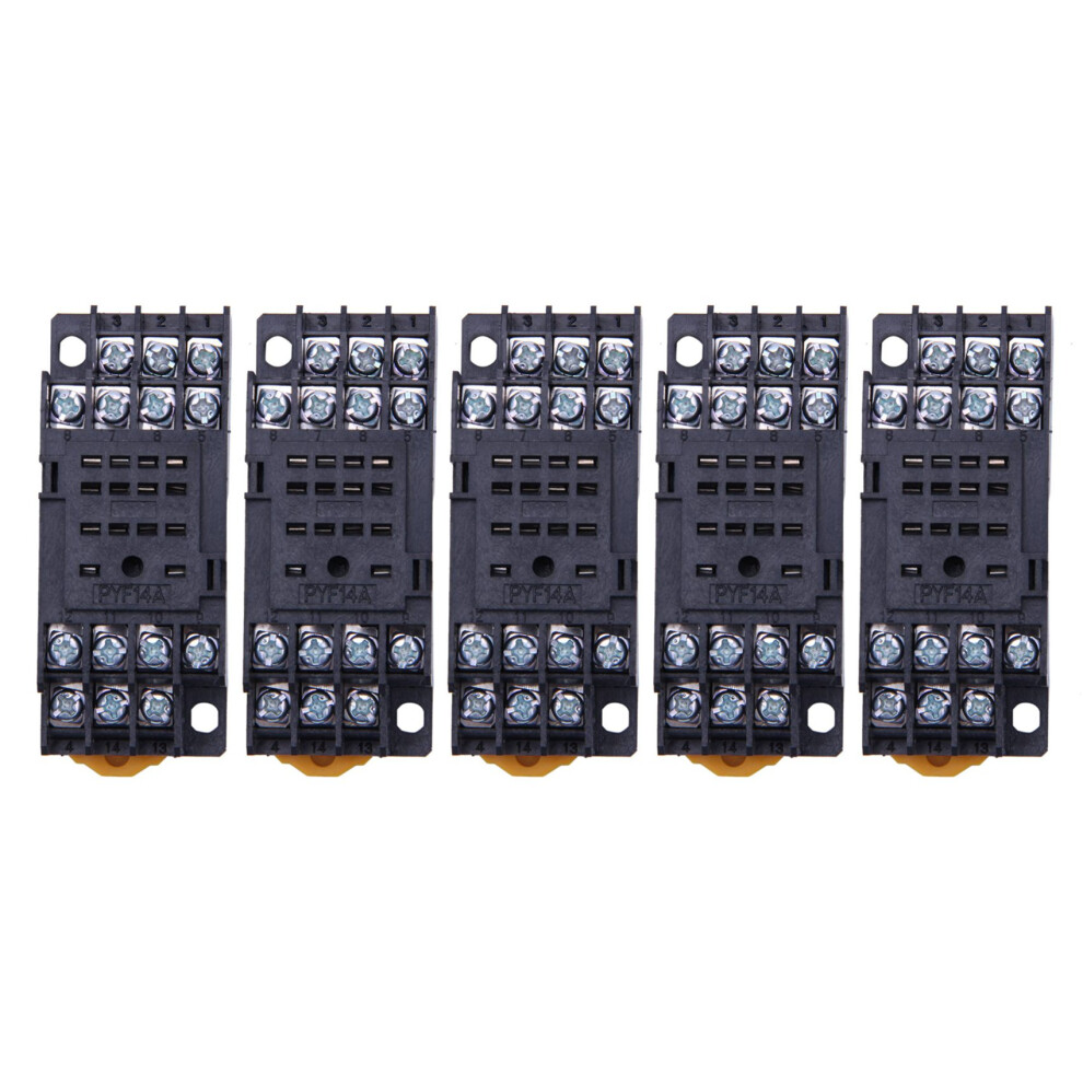 Pyf14a Din Rail Power Relay Socket Base 14 Pin For My4nj Hh54p My4 4711370893920