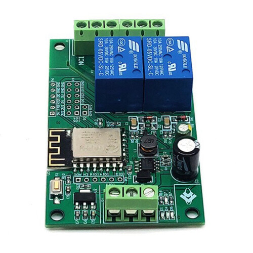 Esp8266 Esp-12F Wifi Relay Module 2Channel 5V/8-80V Network Switch 1