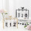 Perpetual Desk Calendar Office Desktop Decoration Reusable Flip Calendars 14