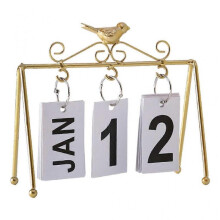 Perpetual Desk Calendar Office Desktop Decoration Reusable Flip Calendars