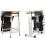 Desk Hanging Book Holder Bag Multiple Layers Heavy Duty Students Desk Organizer 14
