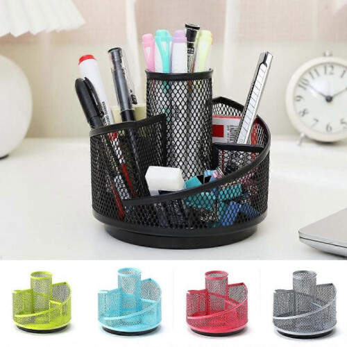 Rotatable Pen Pencil Holder Multiple Compartments Office Desk Organizer 1