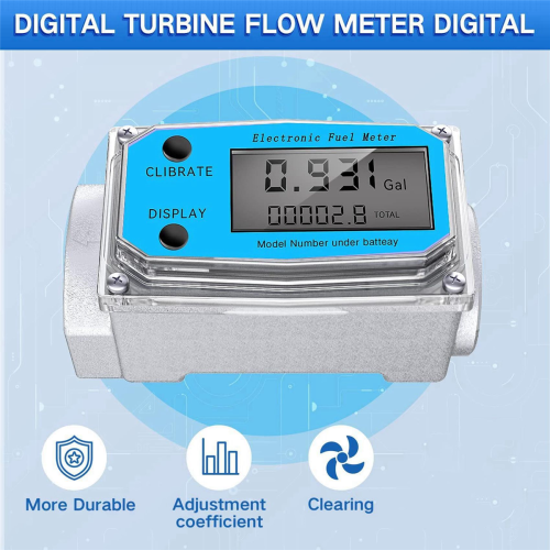 Digital turbine vandflowmåler digital LCD-skærm 1