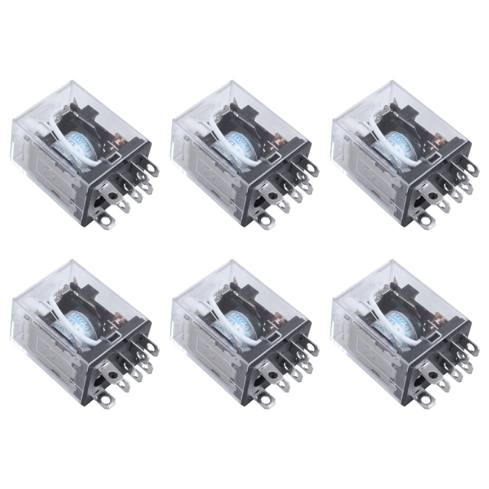 Jqx-13F Ly2 Ac 24V Coil 8-Pin Dpdt Led Electromagnetic Relay Red 4711370893340