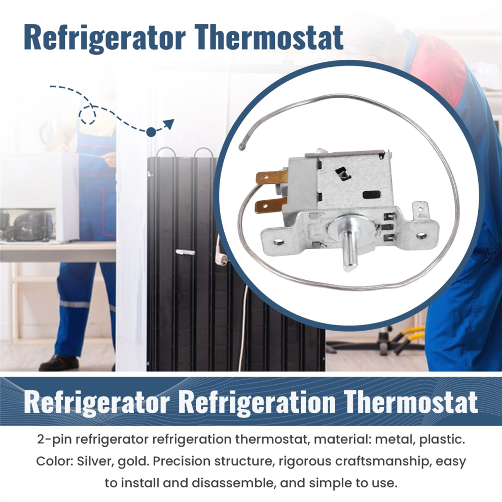 Thermostat De Réfrigérateur/congélateur - Métal, Compatibilité Large, Remplacement Pièce D'origine
