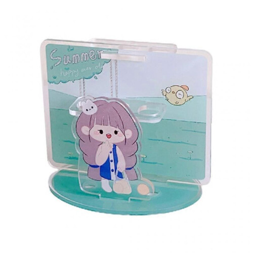 Acrylic Pencil Holder for Fresh Cute Design Hold Student Office Desktop Storage